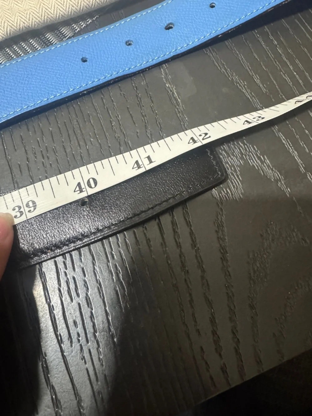 Hermes Reversible Black/Brown and Blue/Black Leather Belts with Gold H Buckle